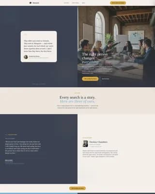 Steward - Recruiting Agency Landing page Template