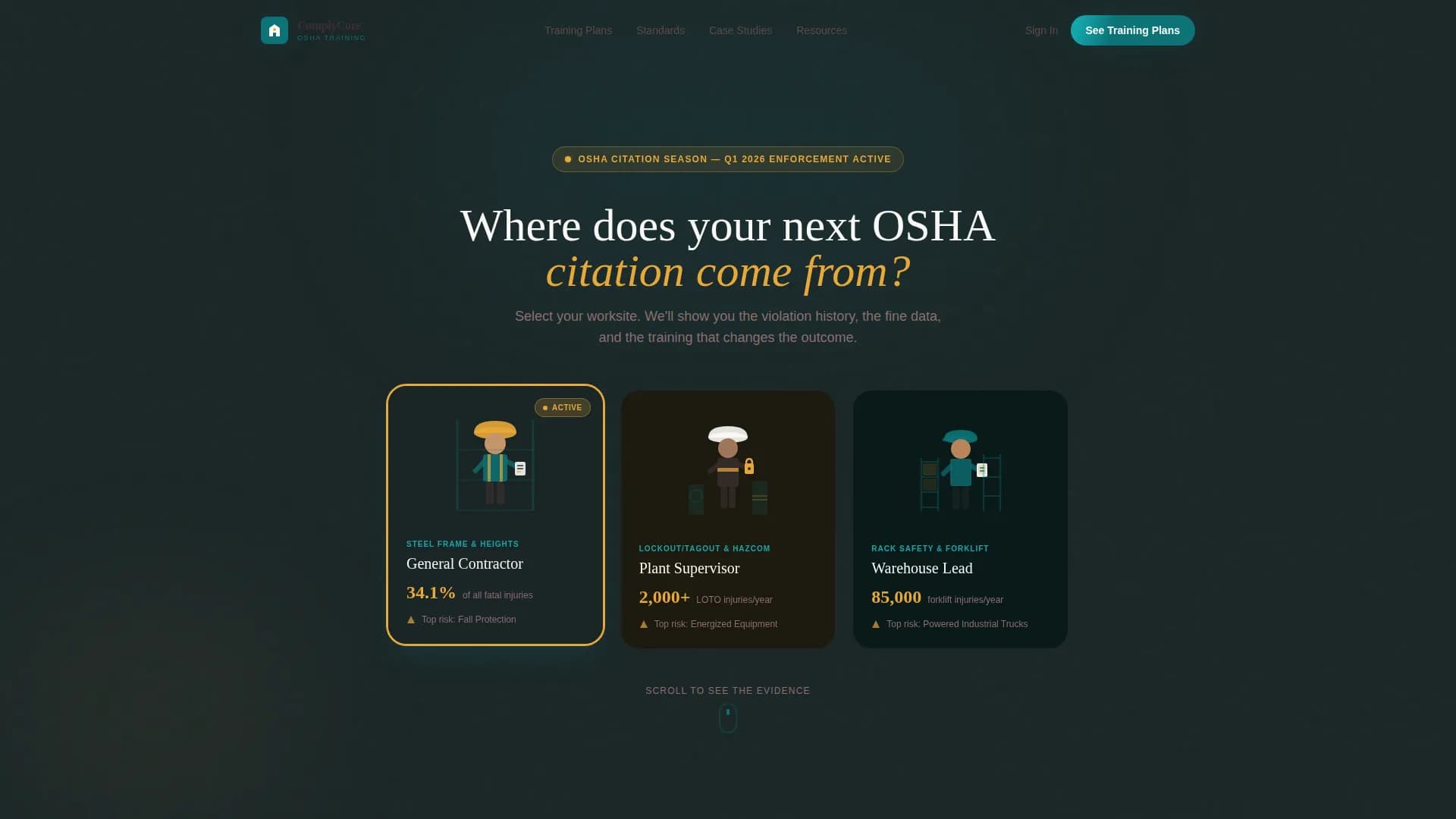 Comply - Trusted OSHA Compliance Landing Page Template