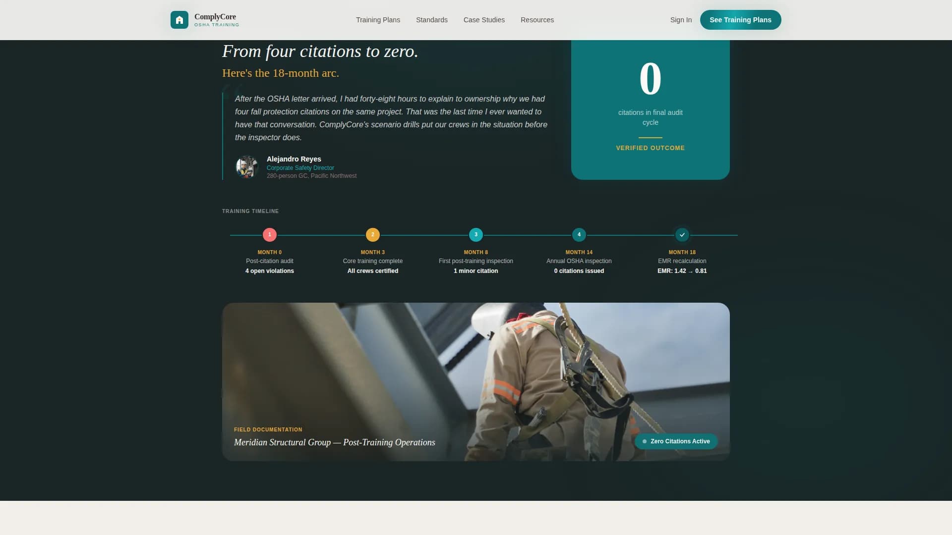 Comply - Trusted OSHA Compliance Landing Page Template