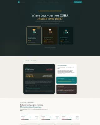 Comply - Trusted OSHA Compliance Landing Page Template