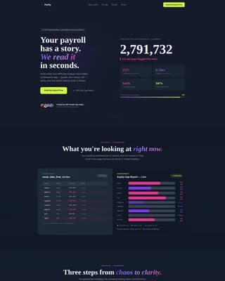 Parity - Pay Equity Landing page Template