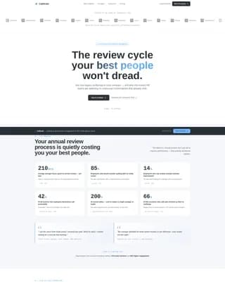 Calibrate - Performance Management Landing page Template