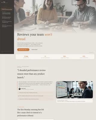 Pulse - Performance Review Landing page Template