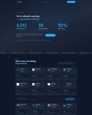 Pipeline - Recruitment Services Landing page Template