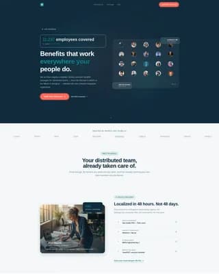 Distribute - Trusted Remotebenefits Landing Page Template