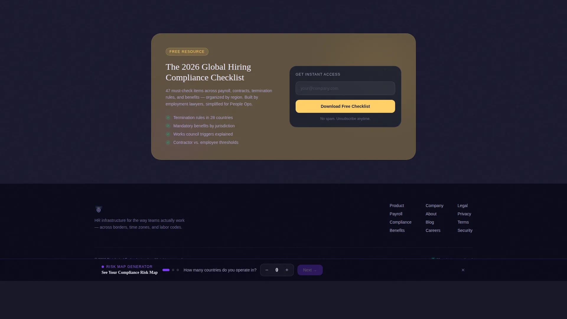 Distributed - Powerful HR Landing Page Template