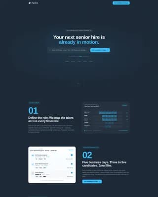 Pipeline - Powerful Remoterecruiting Landing Page Template