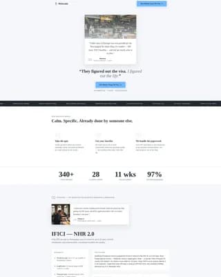 Relocate - Trusted Nomadvisa Landing Page Template