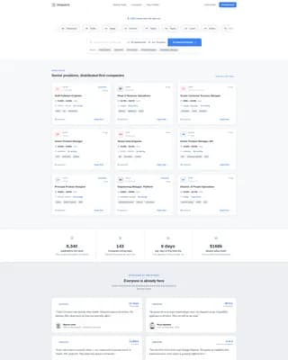 Dispatch - Job Board Landing page Template