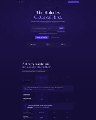 Search - Executive Search Landing page Template