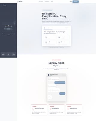 Roster - Streamlined Hospitalityhr Landing Page Template