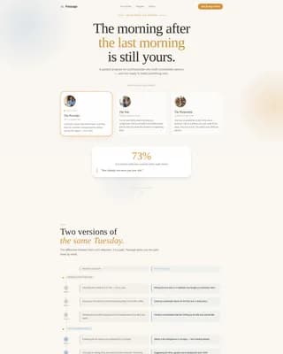 Passage - Heartfelt Retirement Landing Page Template