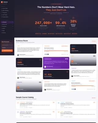 Safety - Premium Training Landing Page Template