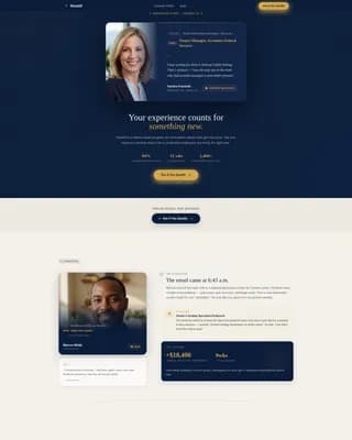 Reskill - Career Training Landing page Template