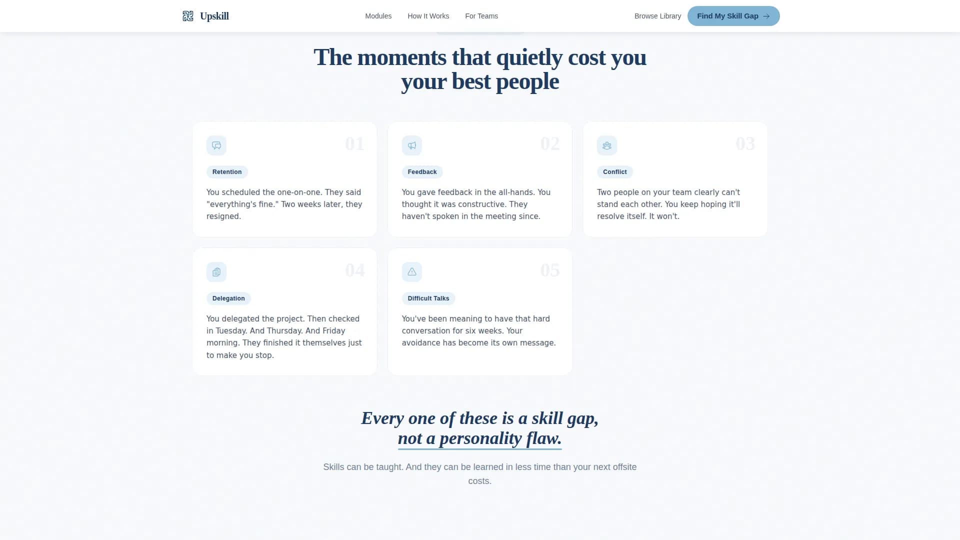 Upskill - Soft Skills Training Landing page Template