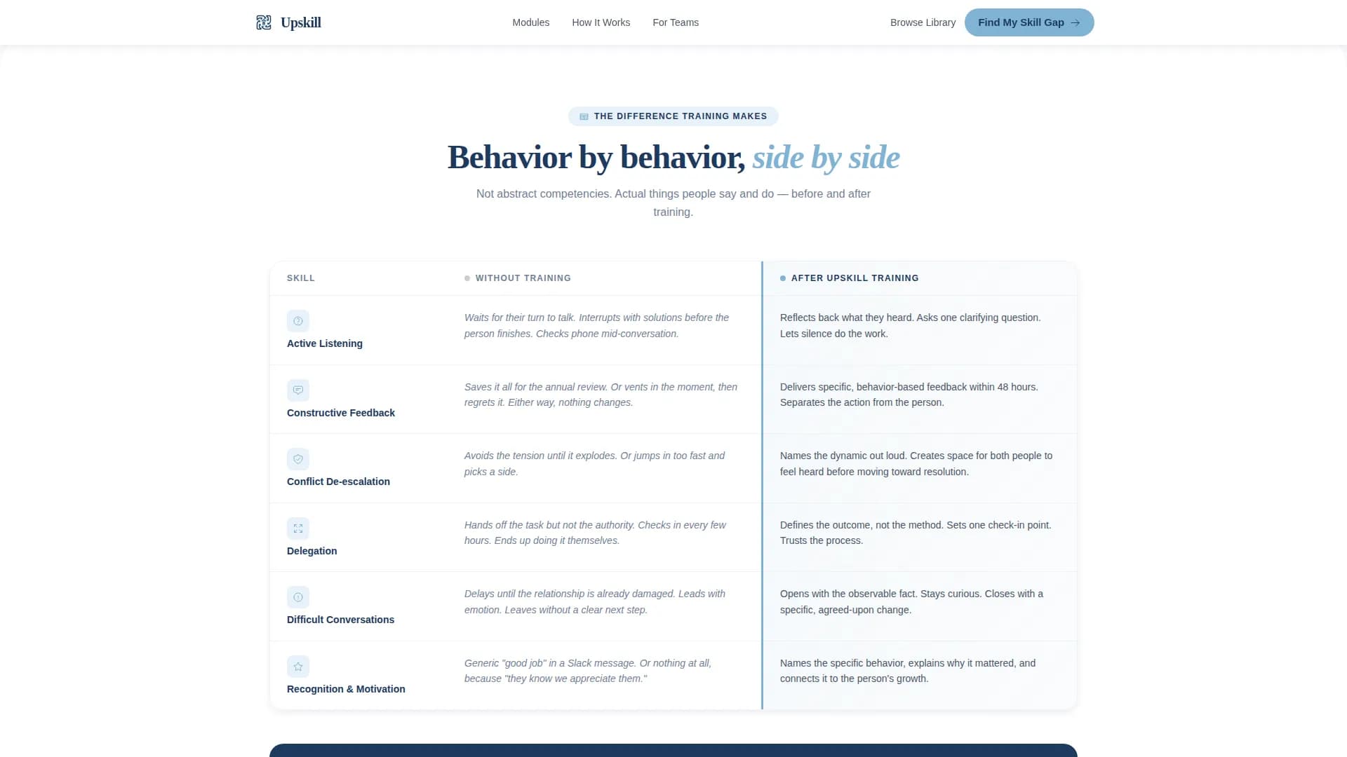 Upskill - Soft Skills Training Landing page Template