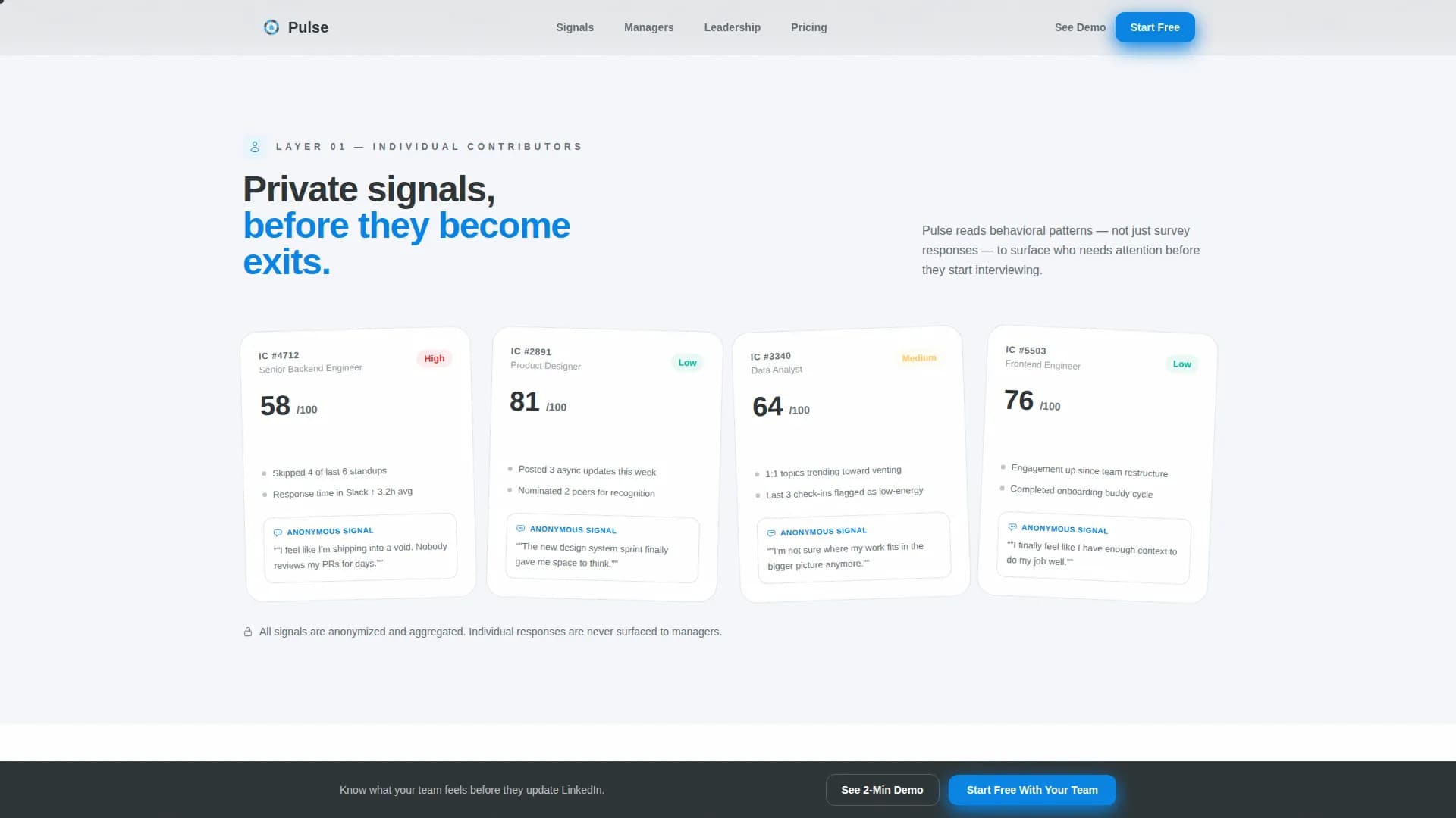 Pulse - Engagement Platform Landing page Template