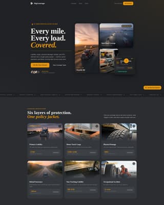 Vehicle Insurance & Finance Professional Website Template