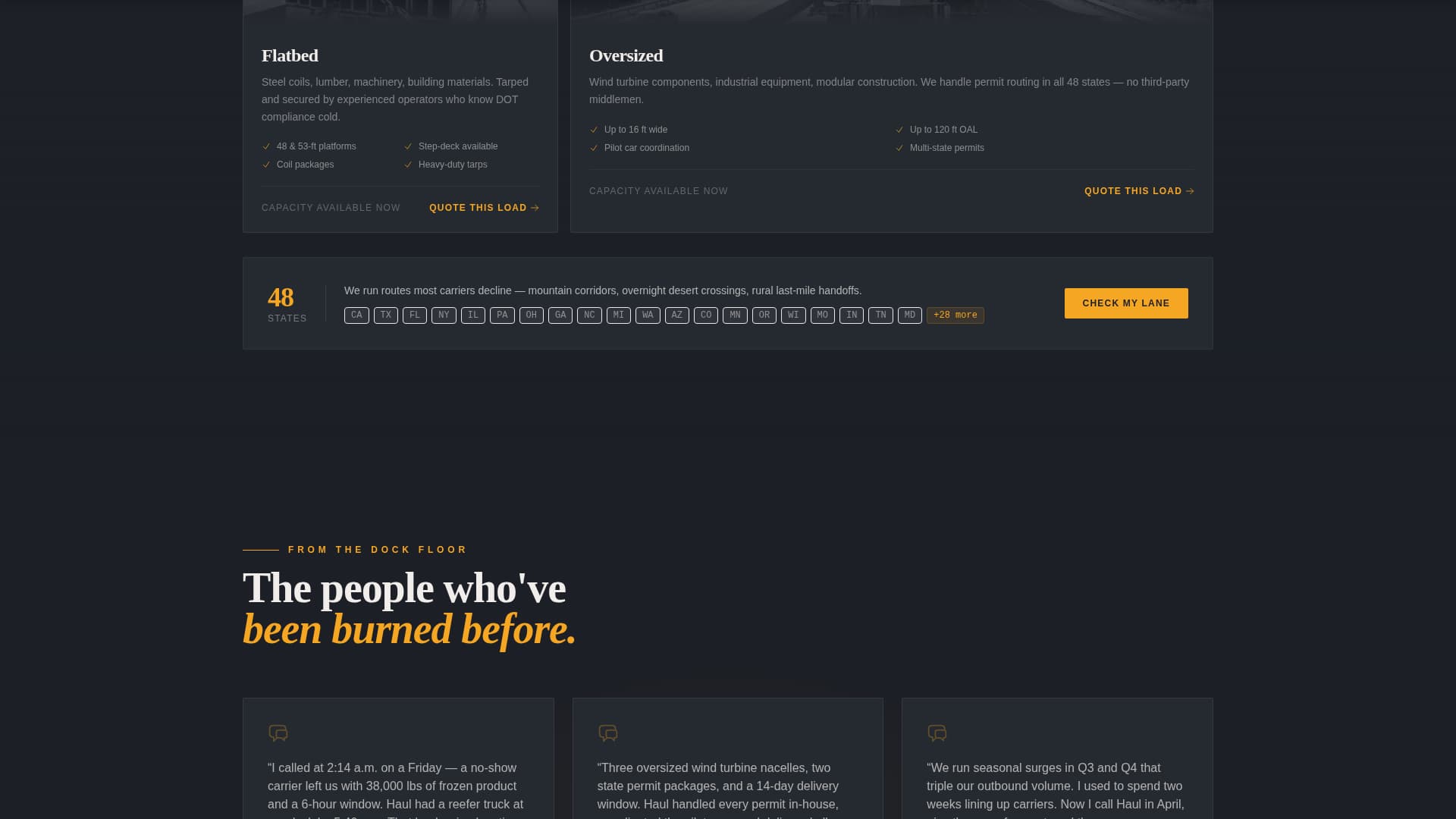 Freight & Shipping Professional Website Template