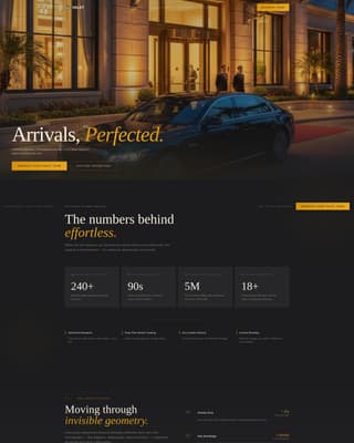 Parking & Traffic Booking Website Template