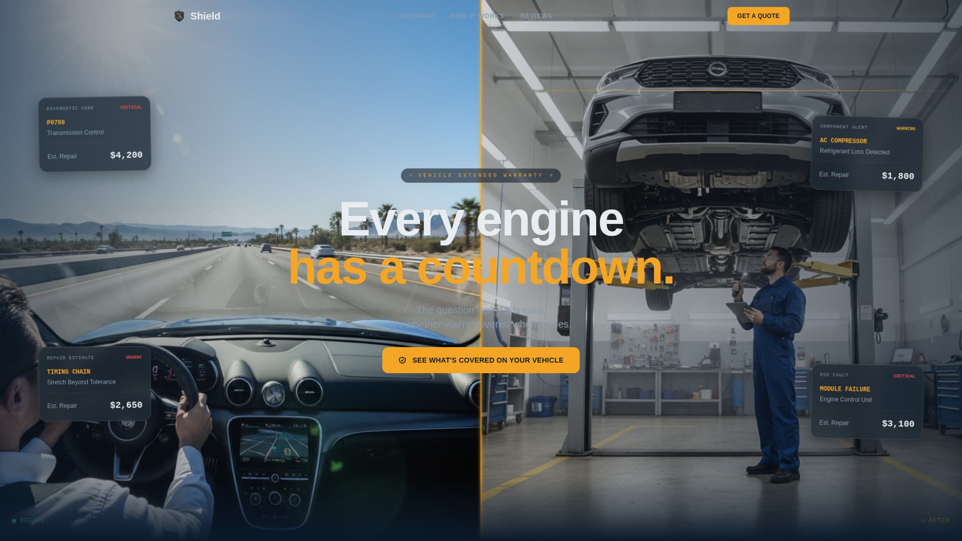 Vehicle Insurance & Finance Reviews Website Template