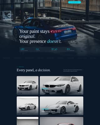 Skin - Immersive Vinyl Wrap Landing Page Template