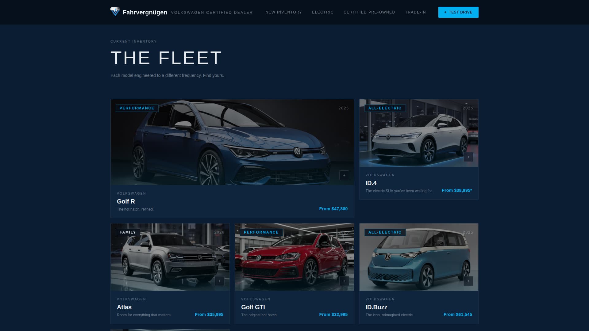 Car Dealership Online Booking Website Template