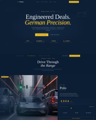 Car Dealership Virtual Booking Website Template