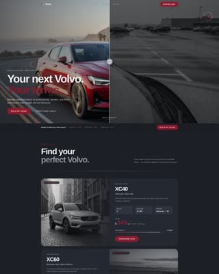 Drive - Dynamic Volvo Leasing Landing Page Template