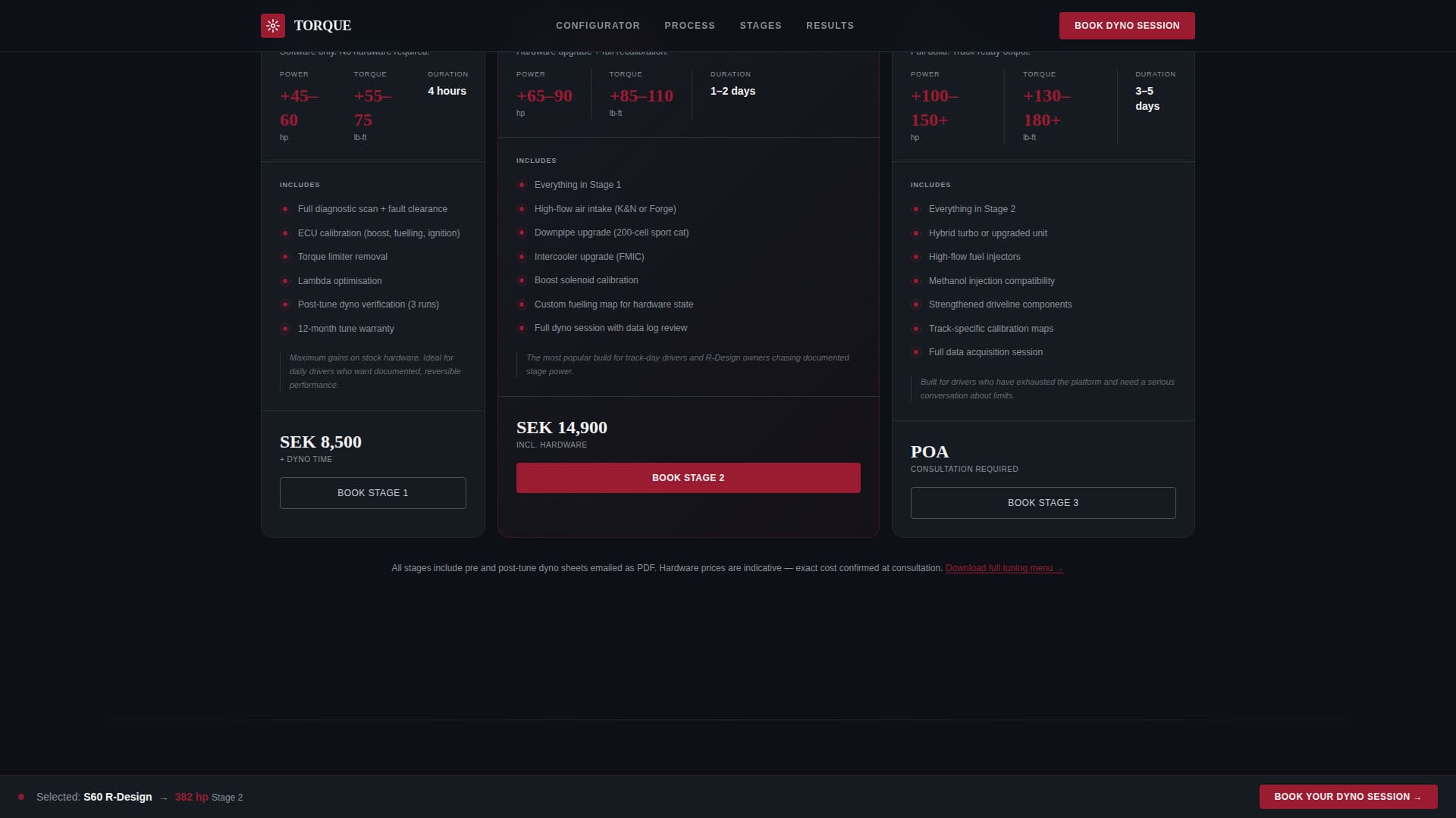 Volvo Booking Website Template