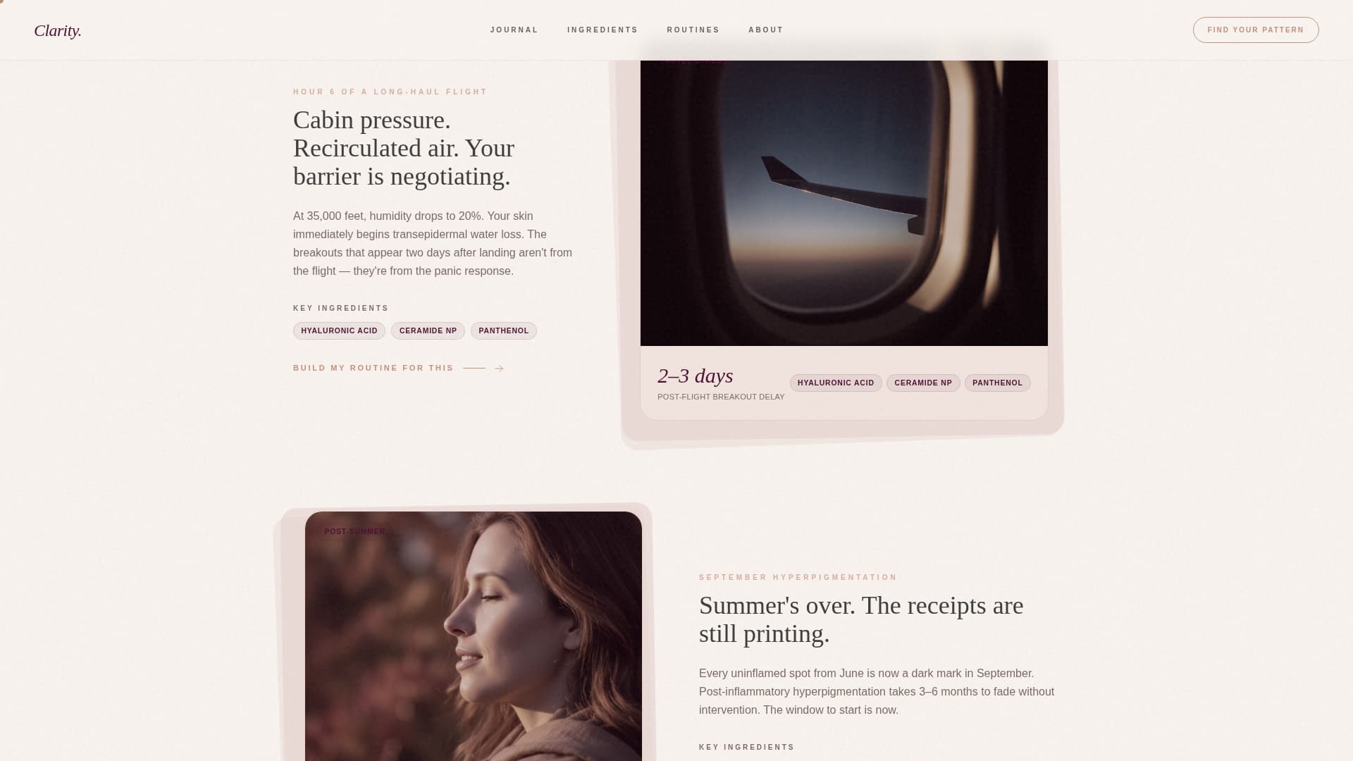 Clarity - Luxe Acneprone Landing Page Template