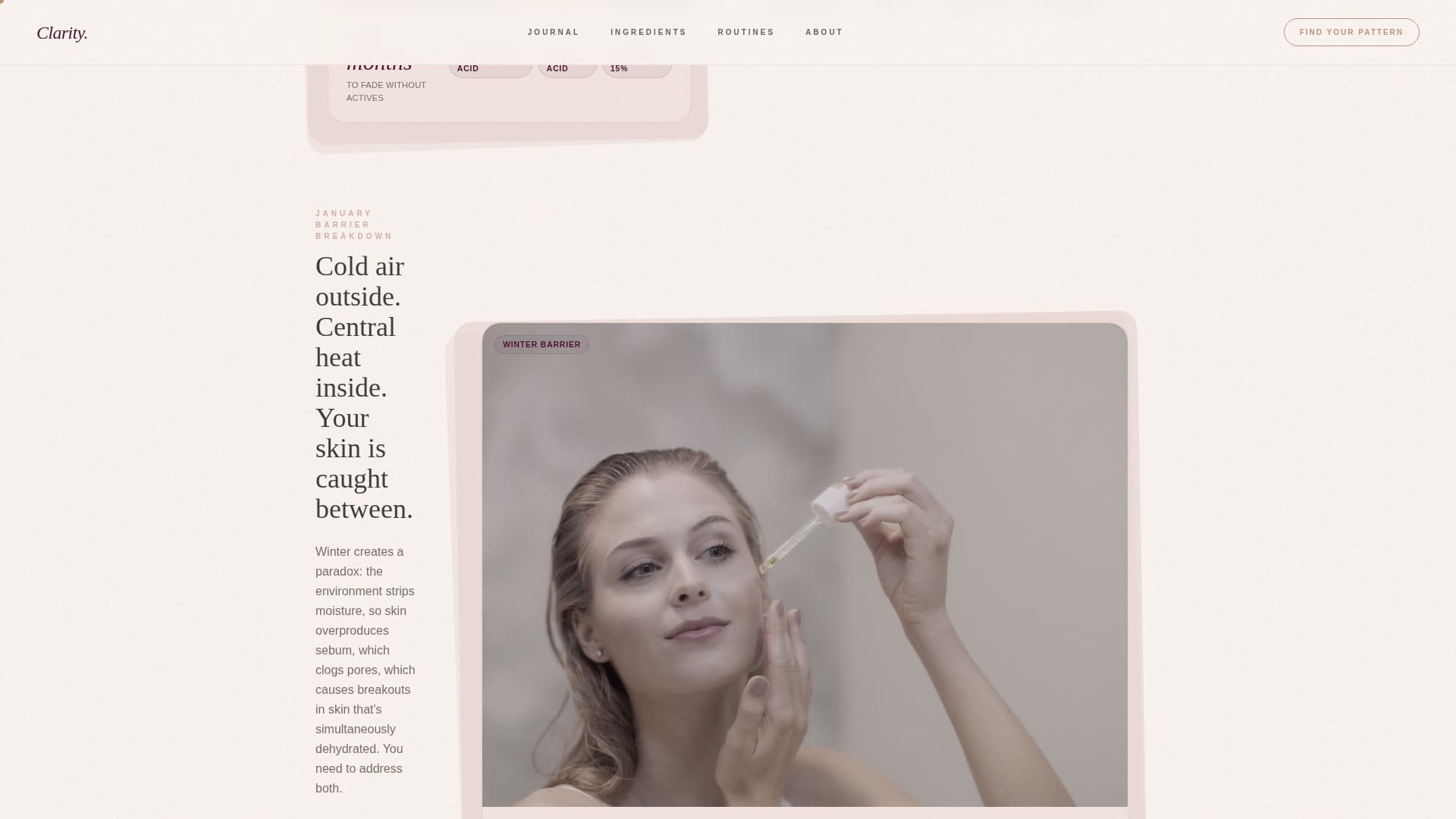 Clarity - Luxe Acneprone Landing Page Template