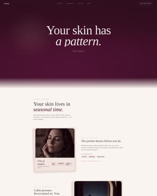 Clarity - Luxe Acne-Prone Landing Page Template