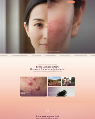 Clarit - Transformative Dermatologist Landing Page Template