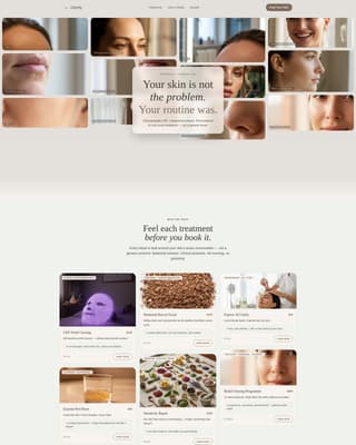 Clarity - Soothing Acne Treatment Landing Page Template