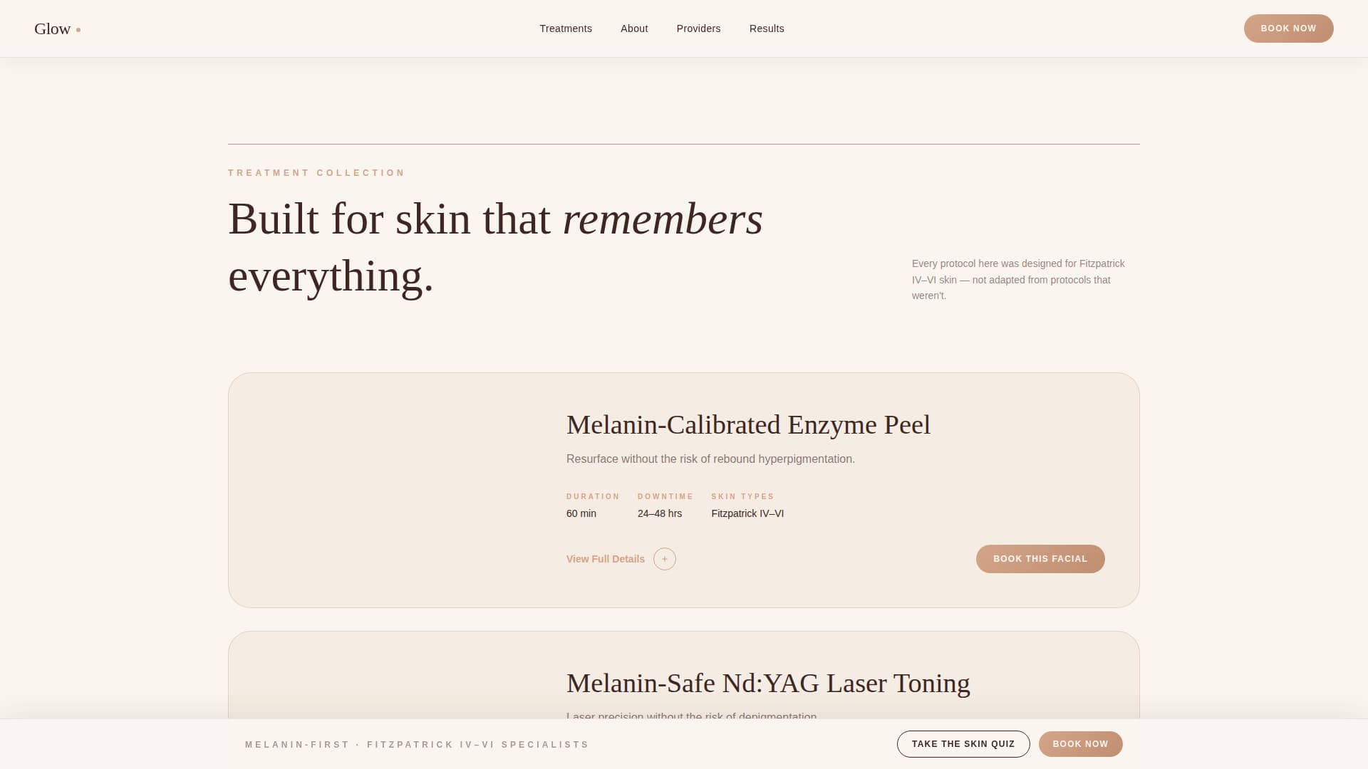 Glow - Radiant Skincare Landing Page Template