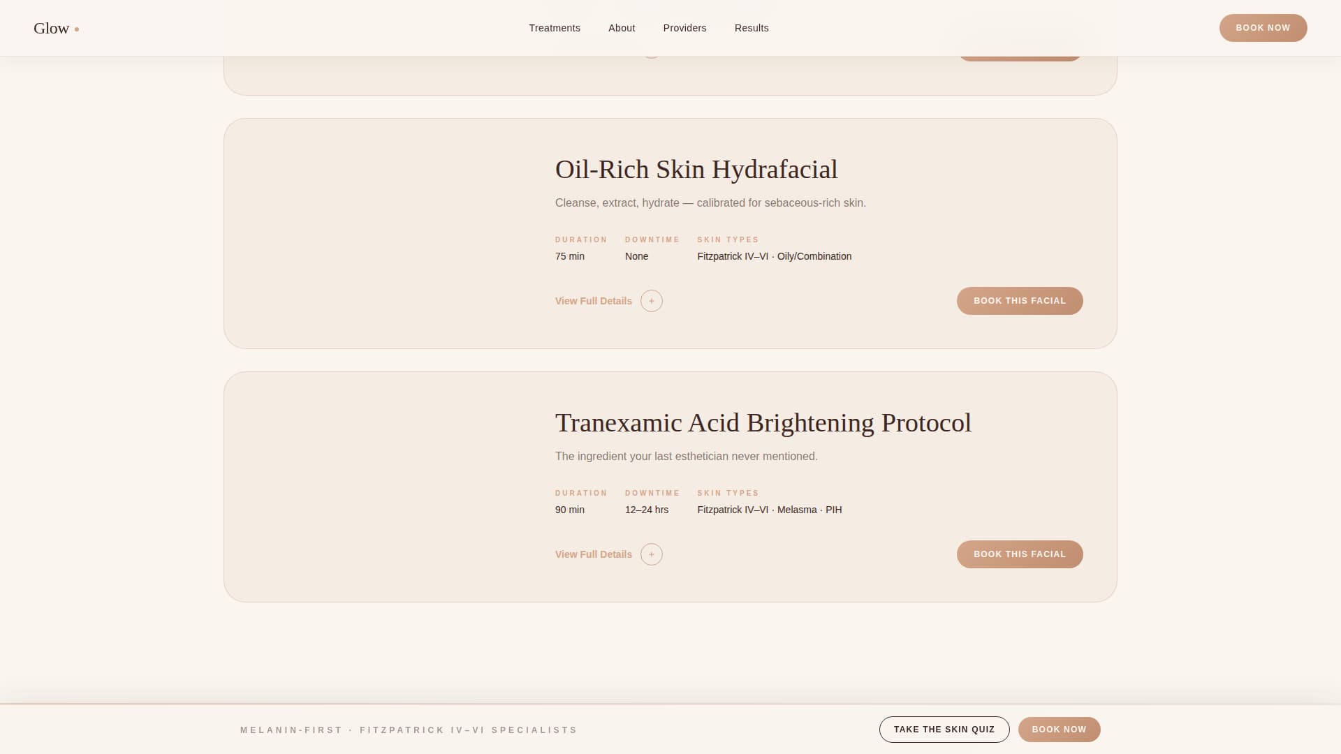 Glow - Radiant Skincare Landing Page Template