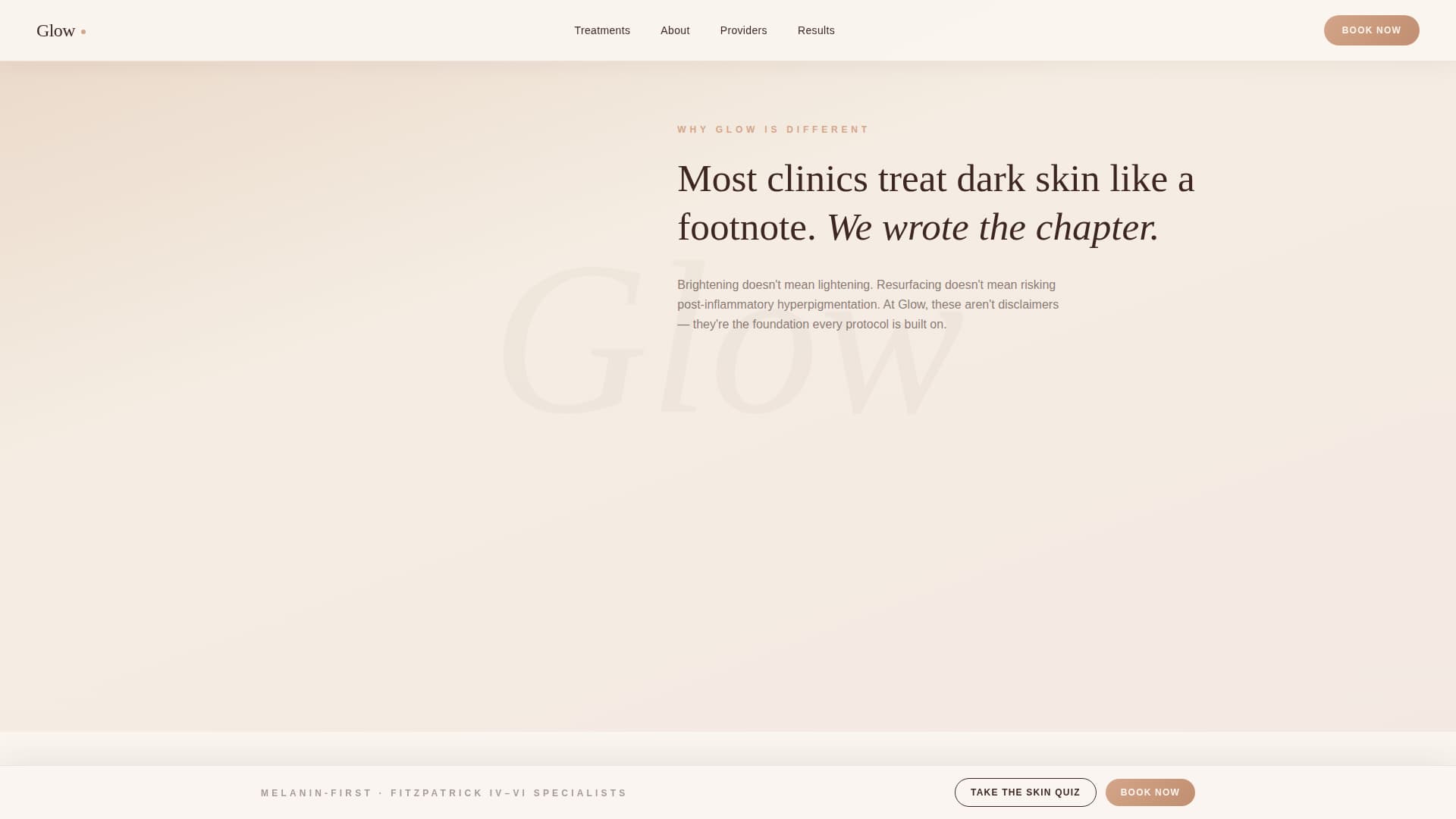 Glow - Radiant Skincare Landing Page Template