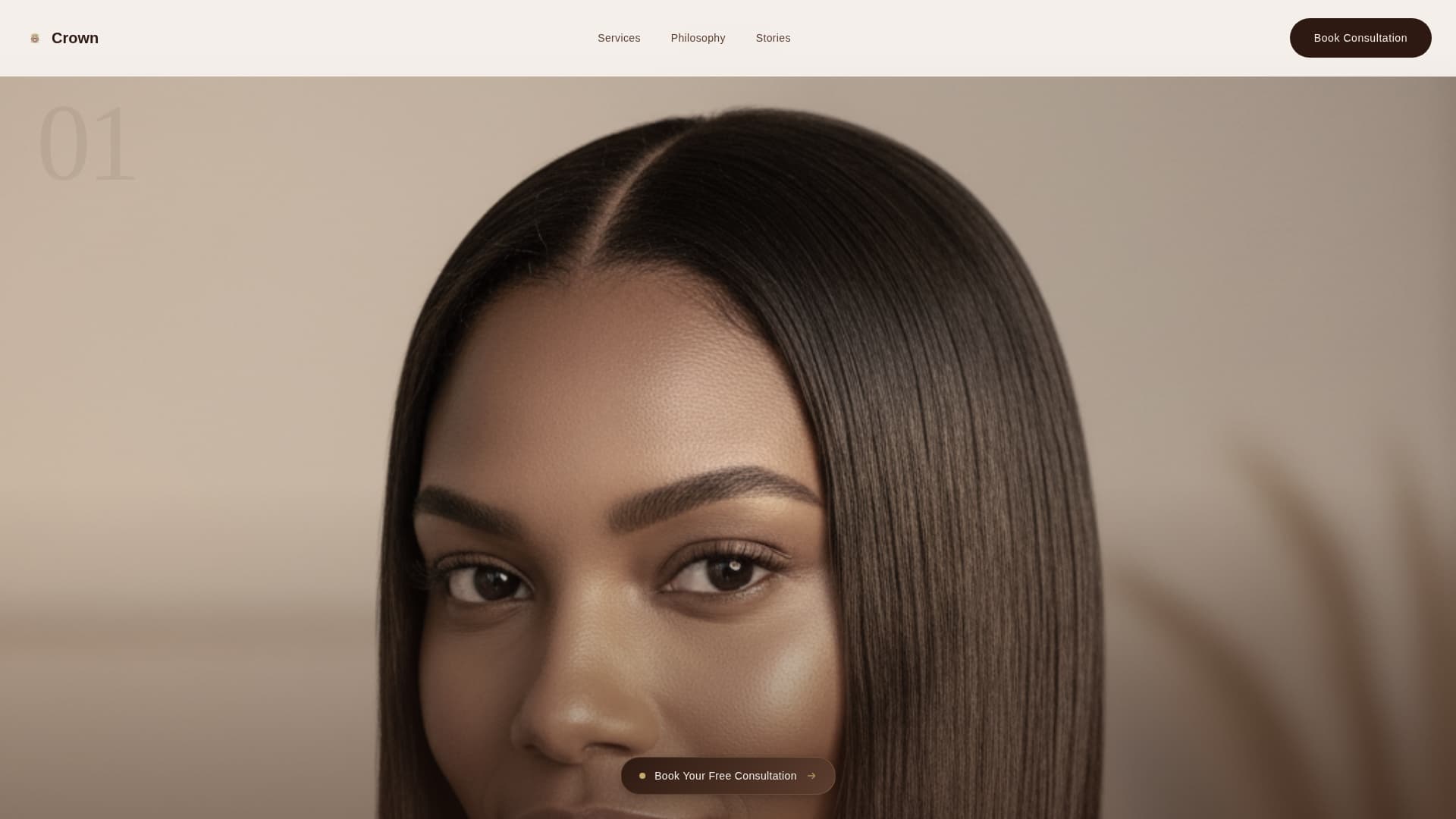 Crown - Luxe Afrohair Landing Page Template