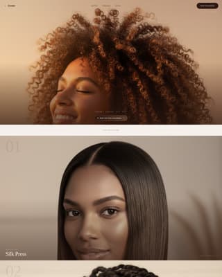 Crown - Luxe Afrohair Landing Page Template