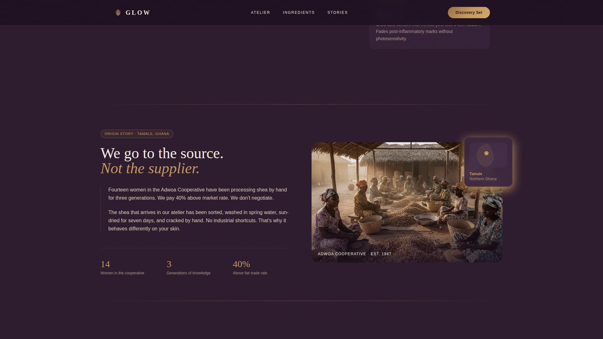 Glow - Luxurious Skincare Landing Page Template