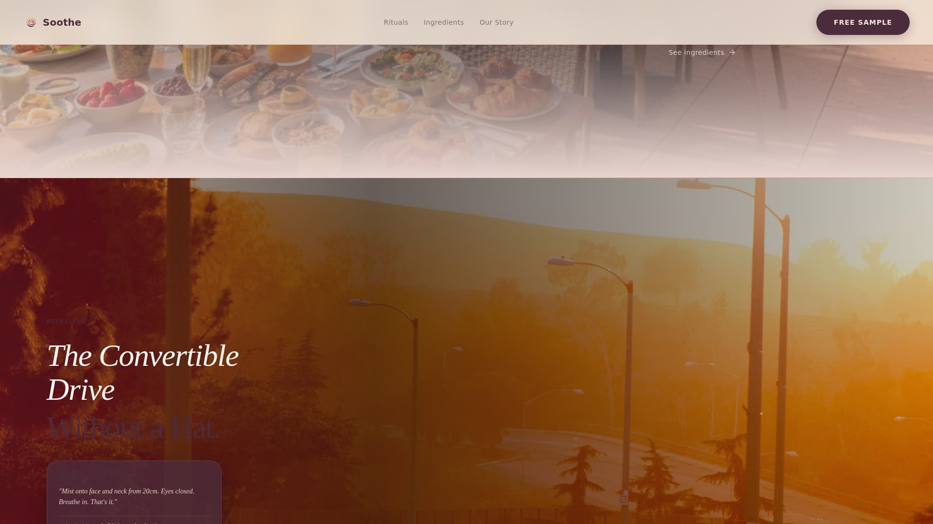 Soothe - Luxe Aftersun Landing Page Template