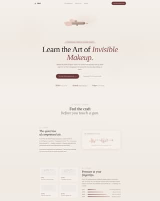 Mist - Transformative Airbrushacademy Landing Page Template