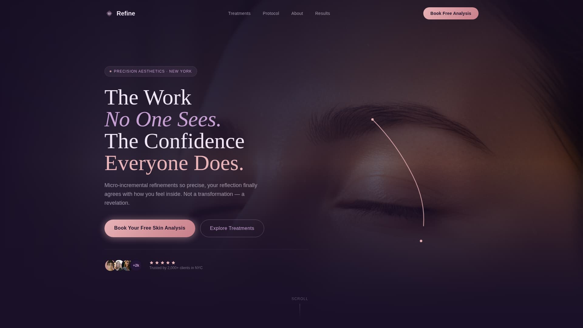 Refine - Luminous Antiaging Landing Page Template