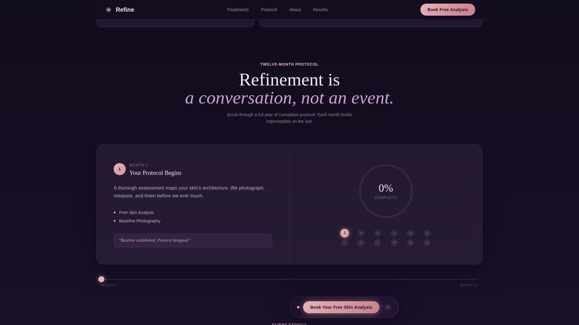 Refine - Luminous Antiaging Landing Page Template