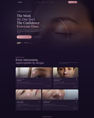 Refine - Luminous Antiaging Landing Page Template