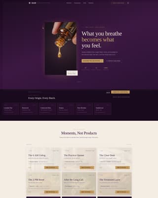 Distill - Luxurious Aromatherapy Landing Page Template