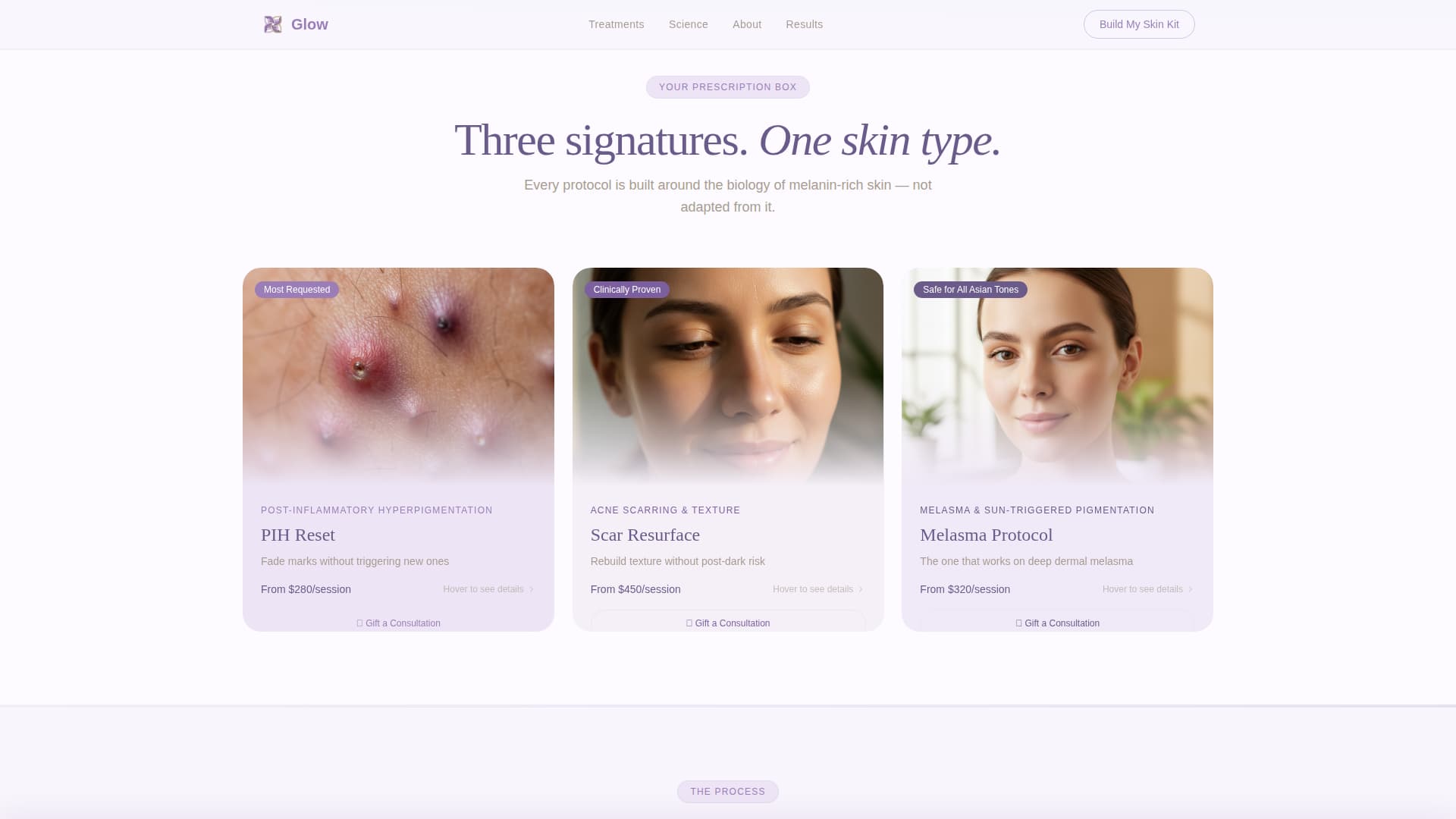 Glow - Radiant Dermatologist Landing Page Template