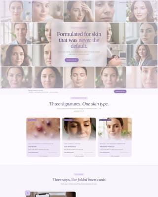 Glow - Radiant Dermatologist Landing Page Template