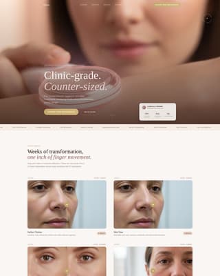 Glow - Radiant Skincare Landing Page Template